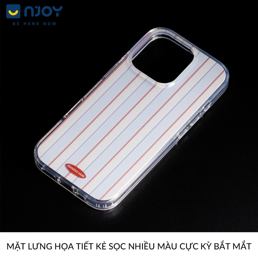 Ốp Lưng Art Minimal Sọc Thẳng Có Túi Khí Chống Sốc Cho Điện Thoại iPhone 16 Pro Max 15 14 13