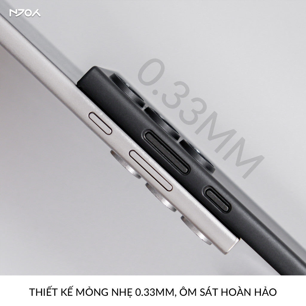 Ốp Nhám Chống Vân Tay Siêu Mỏng Bảo Vệ Camera Memumi Samsung S25 Ultra S24 S23