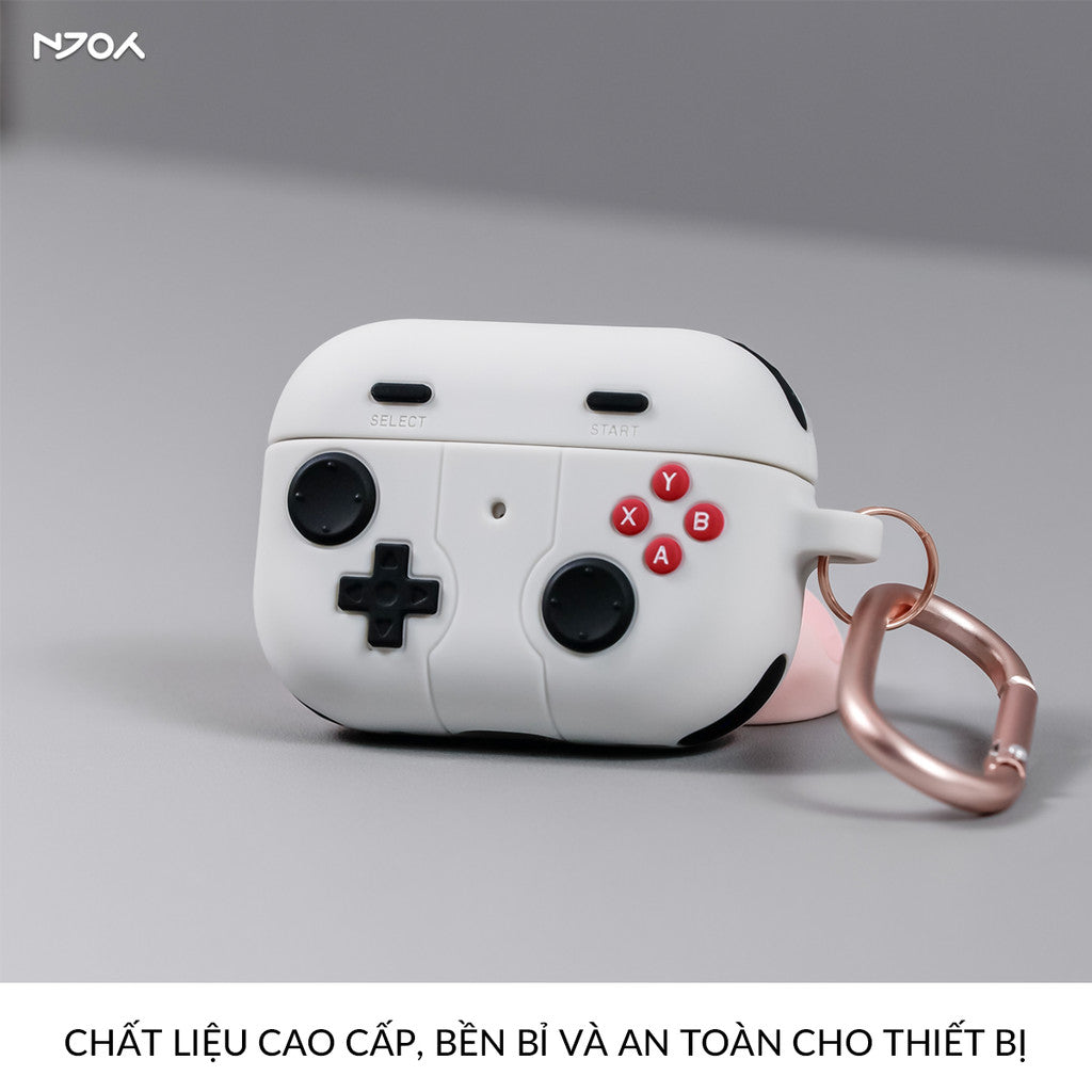 Ốp Silicon Máy Chơi Game Kèm Móc Khóa Cho Tai Nghe Airpods Pro 2 4