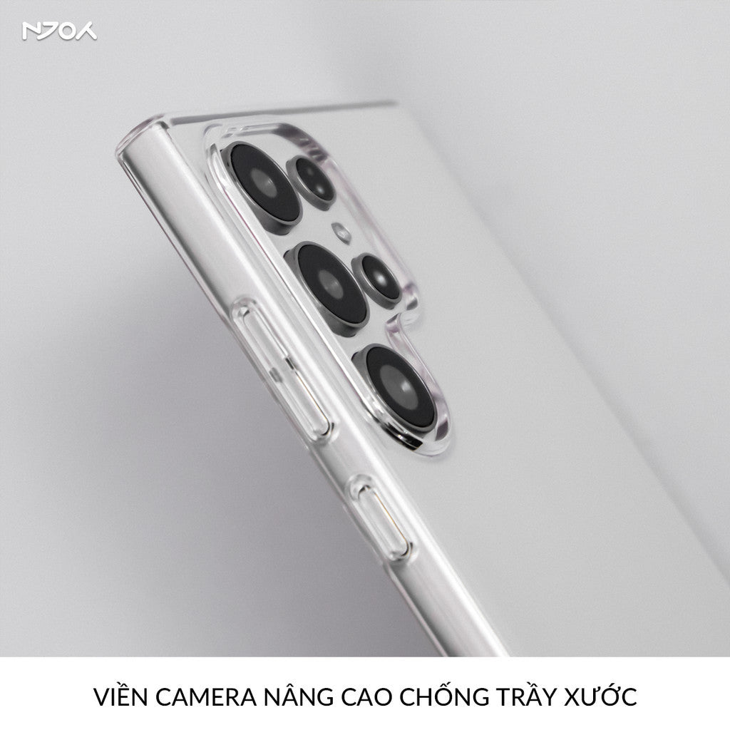 Ốp Trong Suốt Siêu Mỏng Memumi Bảo Vệ Camera Chống Ố Vàng Cho Samsung S25 Ultra S24 S23