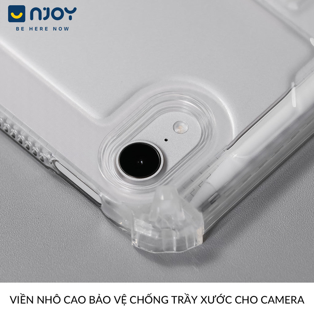 Ốp Trong Suốt Chống Sốc Kiêm Giá Đỡ Cho iPad Air 4 5 6 7 Pro M4 M2 M1 Gen 7 8 9 10 11 Mini 6 7