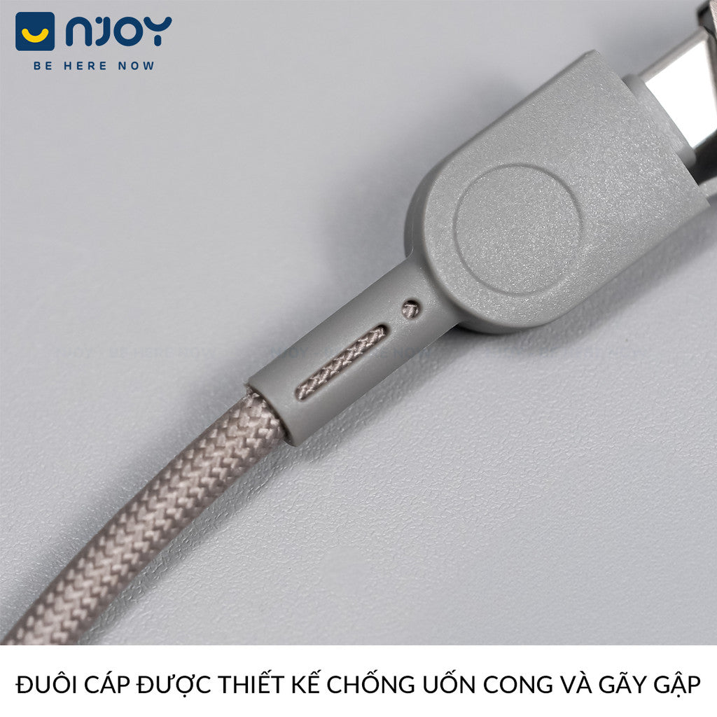 Cáp Sạc Đa Năng Wiwu 4 in 1 100W Chống Đứt Gãy Cho Điện Thoại iPhone Samsung Laptop Macbook iPad