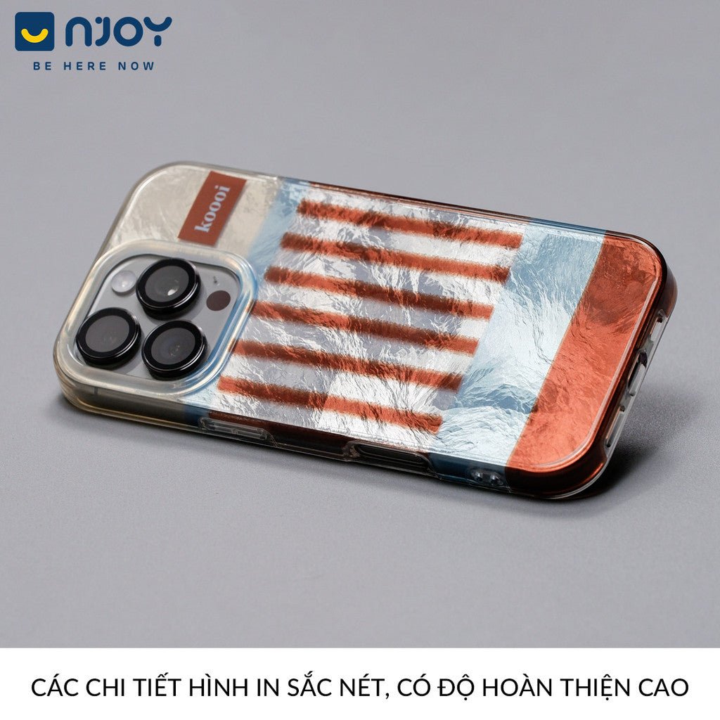 Ốp Lưng Sọc Phản Quang Palette Bảo Vệ Camera Cho Điện Thoại iPhone 16 Pro Max 15 14 13 12