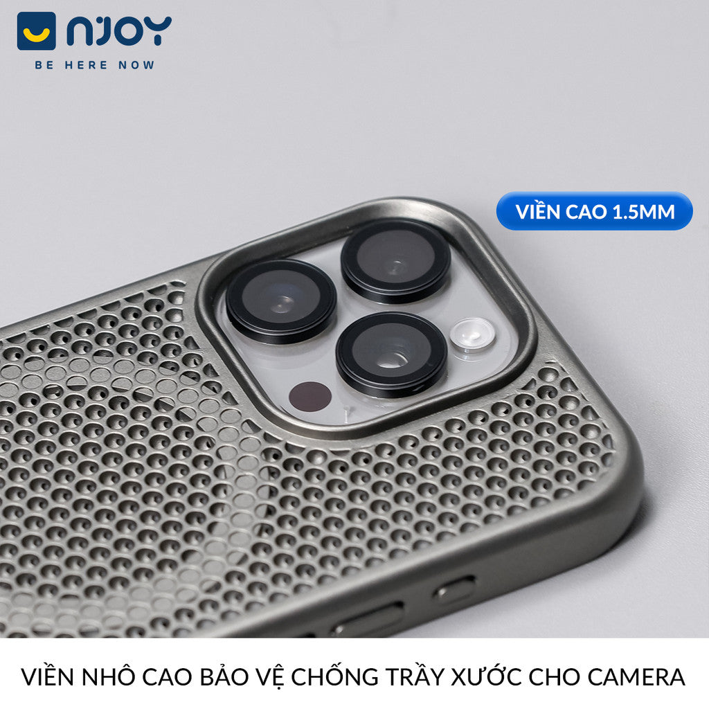 Ốp Tản Nhiệt Magsafe Bảo Vệ Camera Cho Điện Thoại iPhone 16 Pro Max 15 14 13