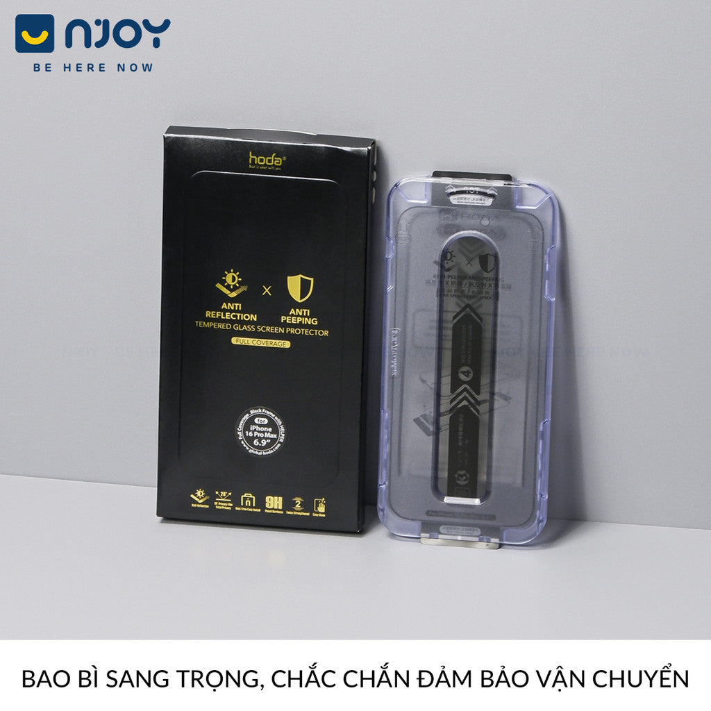Kính Cường Lực Hoda Chống Trộm Chống Chói Cao Cấp Cho Điện Thoại iPhone 17 Pro Max 16 15