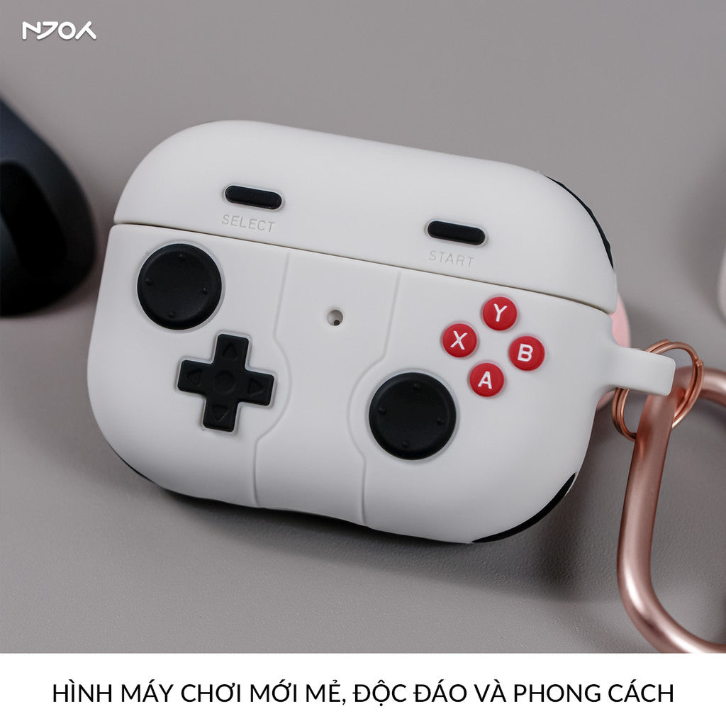 Ốp Silicon Máy Chơi Game Kèm Móc Khóa Cho Tai Nghe Airpods Pro 2 4