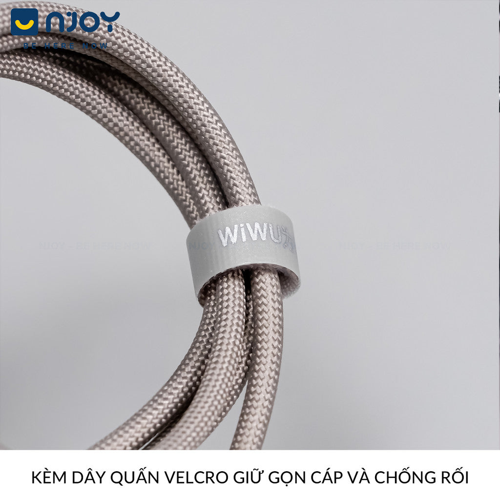 Cáp Sạc Đa Năng Wiwu 4 in 1 100W Chống Đứt Gãy Cho Điện Thoại iPhone Samsung Laptop Macbook iPad