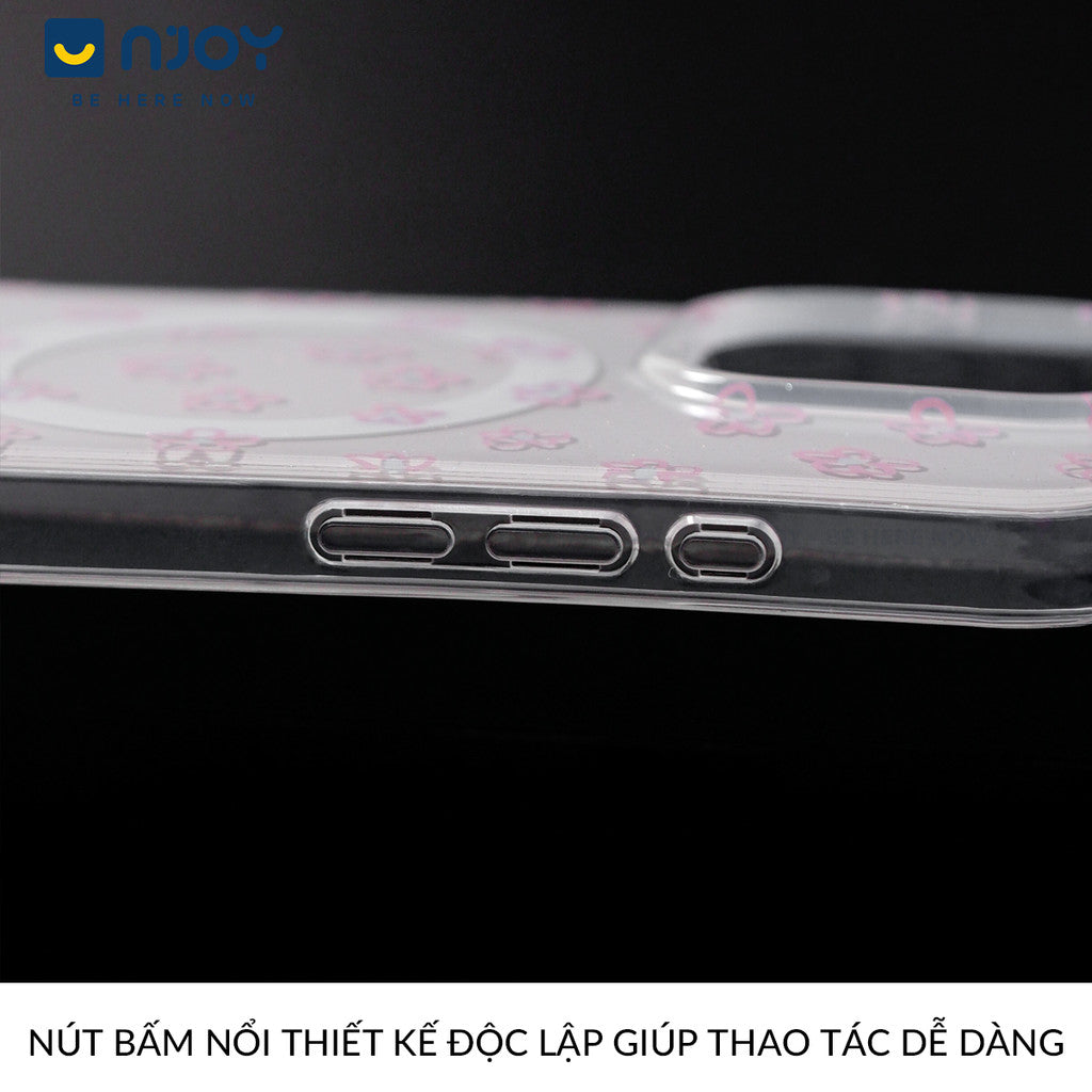 Ốp Trong Suốt Hình In Bông Hoa Dễ Thương Bảo Vệ Camera Cho Điện Thoại iPhone 16 Pro Max 15 14 13