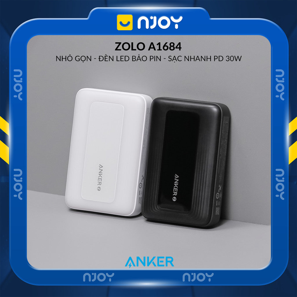 Sạc Dự Phòng Anker 10000mAh Magsafe 30W CCC Cho Điện Thoại iPhone 16 Pro Max 15 14 13