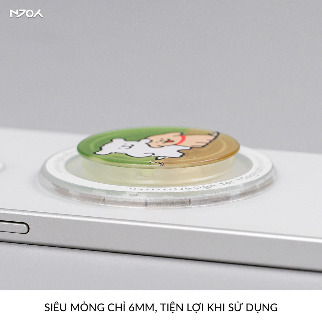 Giá Đỡ Điện Thoại Popsocket In Hình Gấu Dễ Thương Hít Từ Tính Cho Điện Thoại iPhone Samsung Njoyshop
