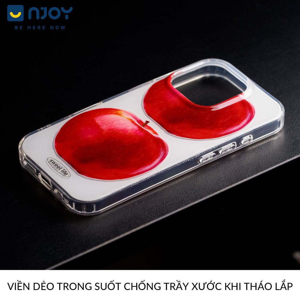 Ốp Lưng In Hình Táo Art Sweet Life Có Túi Khí Chống Sốc Cho Điện Thoại iPhone 16 Pro Max 15 14 13
