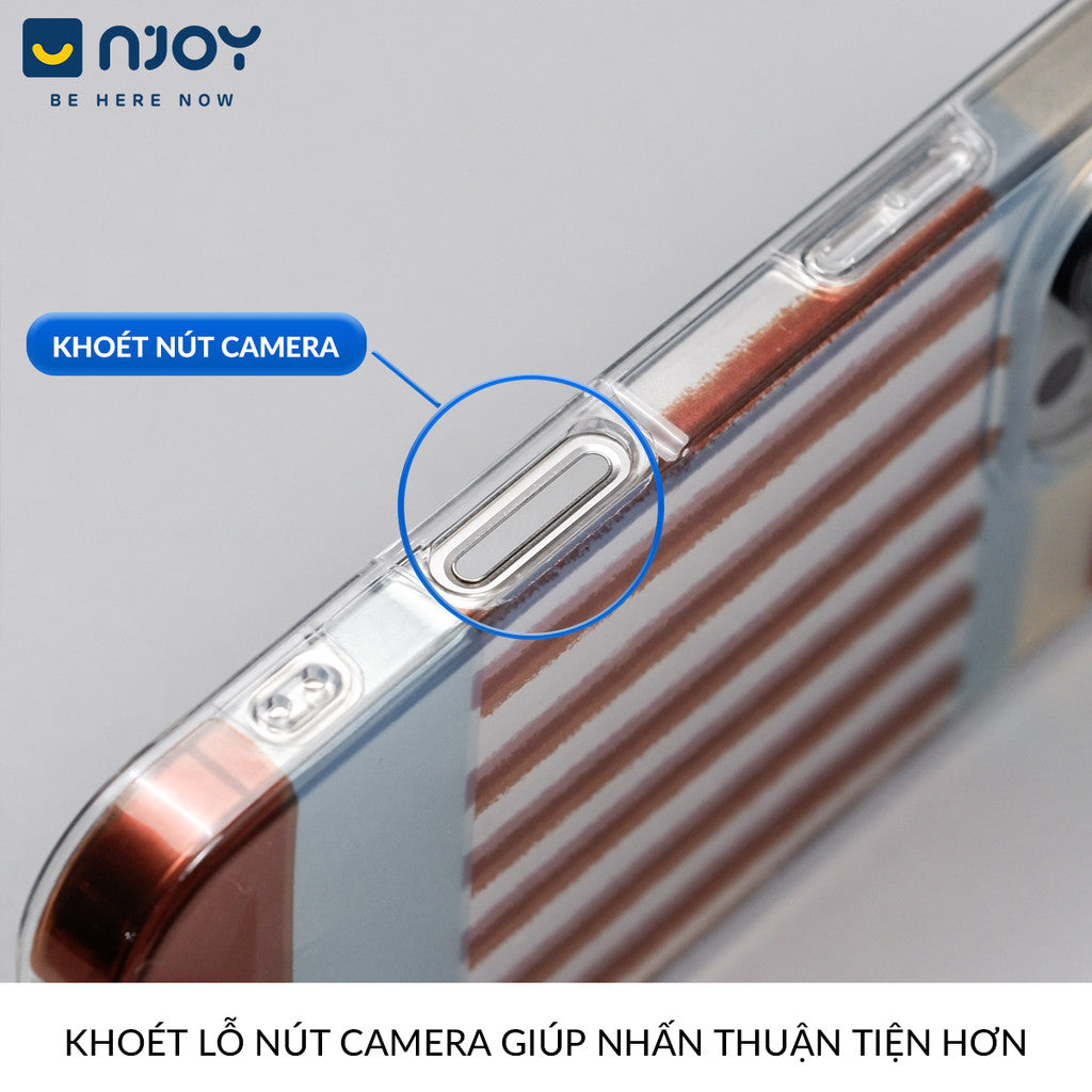 Ốp Lưng Sọc Phản Quang Palette Bảo Vệ Camera Cho Điện Thoại iPhone 16 Pro Max 15 14 13 12