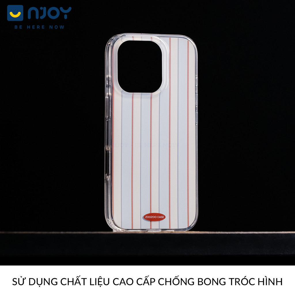 Ốp Lưng Art Minimal Sọc Thẳng Có Túi Khí Chống Sốc Cho Điện Thoại iPhone 16 Pro Max 15 14 13