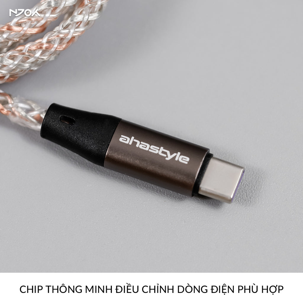 Cáp Sạc Nhanh Ahastyle 20W 60W Có Đèn RGB Phát Sáng Cho iPhone Samsung iPad Oppo