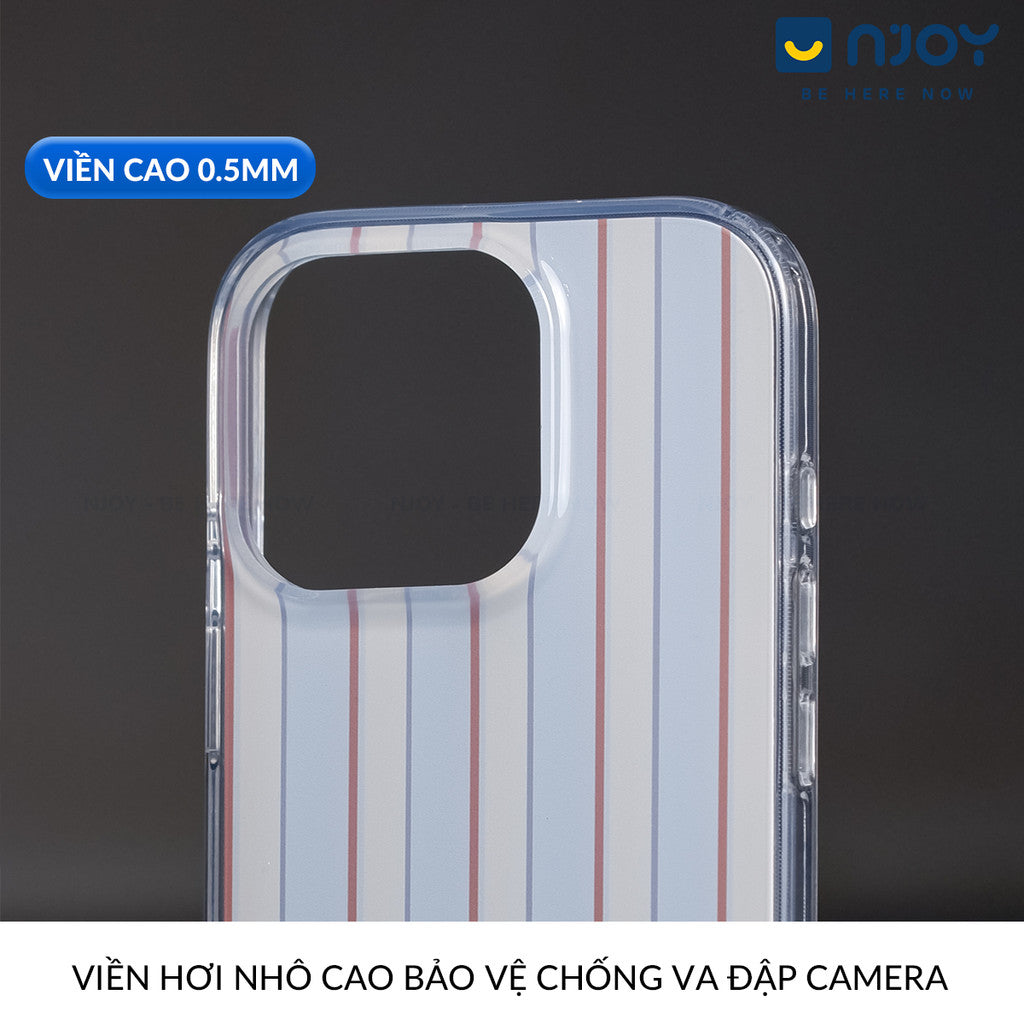 Ốp Lưng Art Minimal Sọc Thẳng Có Túi Khí Chống Sốc Cho Điện Thoại iPhone 16 Pro Max 15 14 13