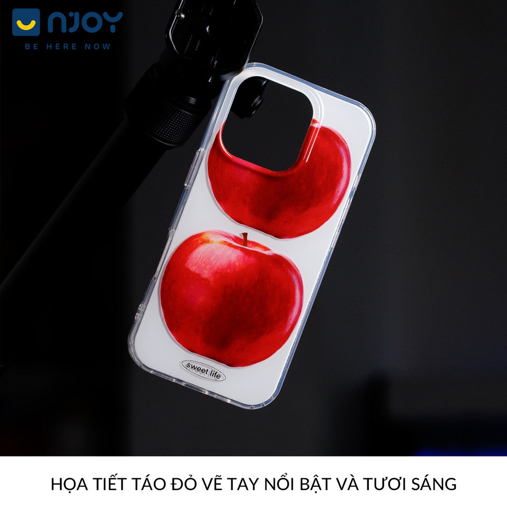 Ốp Lưng In Hình Táo Art Sweet Life Có Túi Khí Chống Sốc Cho Điện Thoại iPhone 16 Pro Max 15 14 13