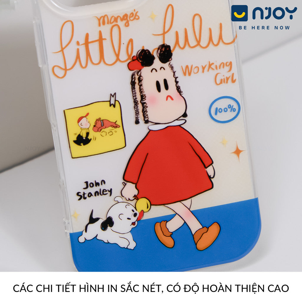 Ốp Lưng In Hình Little Lulu Dễ Thương Chống Sốc Cho Điện Thoại iPhone 16 Pro Max 15 14 13 12