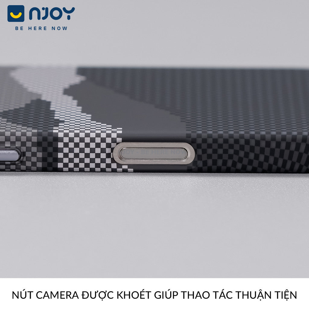 Ốp Carbon Magsafe Siêu Mỏng PC In Hình Núi Cho Điện THoại iPhone 16 Pro Max 15 14 13