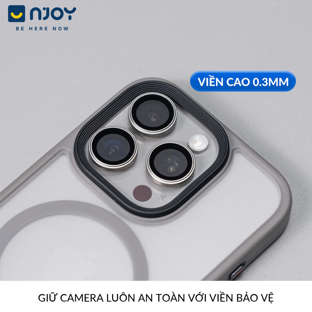 Ốp Nhám Hỗ Trợ Sạc Không Dây Từ Tính Nút Bấm AI Camera Cao Cấp Cho Điện Thoại iPhone 16 Pro Max