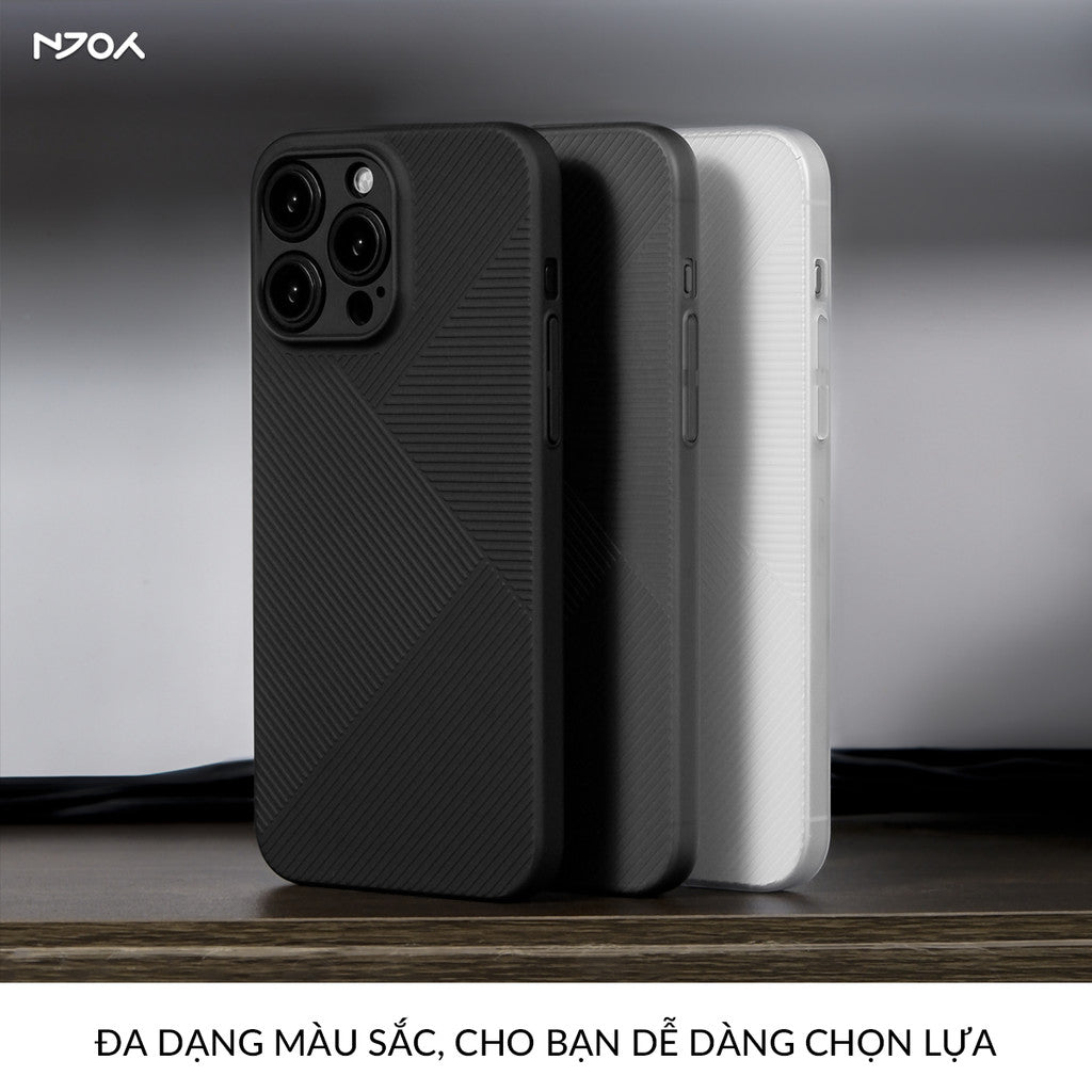 Ốp Nhám Sọc Siêu Mỏng Nexus Họa Tiết Hình Học Geomestry Cho iPhone 17 Pro Max 16 15 14 13 12