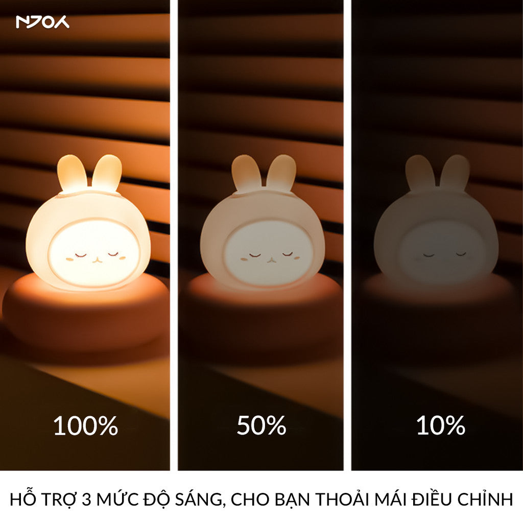 Đèn Ngủ Cảm Ứng Nhỏ Gọn Hình Thú Dễ Thương Trang Trí Decor Phòng Ngủ Để Bàn Quà Tặng