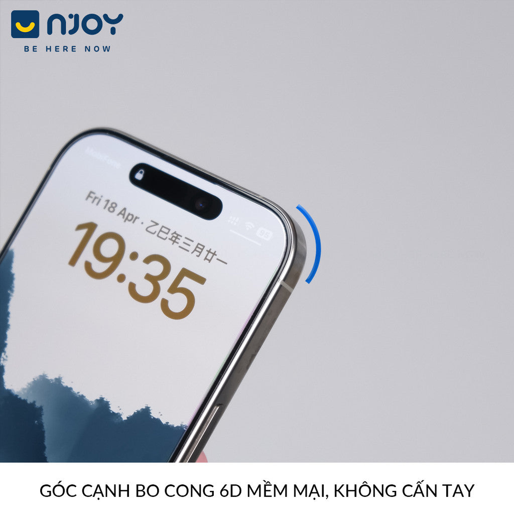 Kính Cường Lực Trong Suốt Không Viền Đen Wekome Có Lưới Loa Cho Điện Thoại iPhone 16 Pro Max 15 14