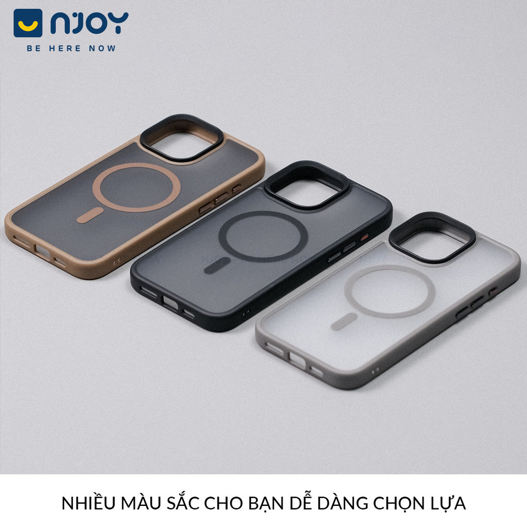 Ốp Nhám Hỗ Trợ Sạc Không Dây Từ Tính Nút Bấm AI Camera Cao Cấp Cho Điện Thoại iPhone 16 Pro Max