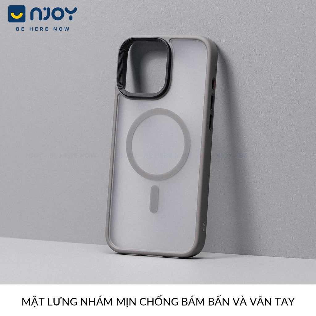 Ốp Nhám Hỗ Trợ Sạc Không Dây Từ Tính Nút Bấm AI Camera Cao Cấp Cho Điện Thoại iPhone 16 Pro Max