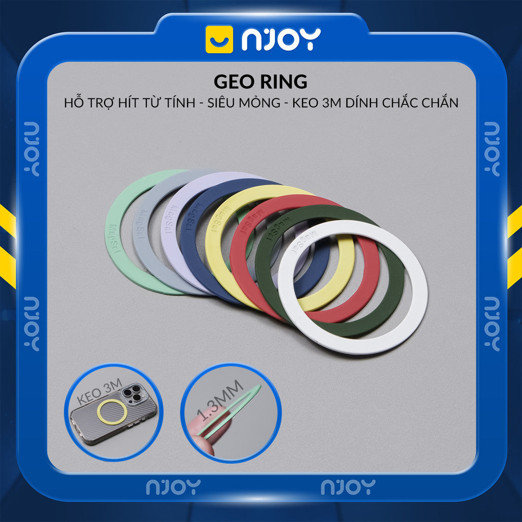 Vòng Nam Châm TPE Hỗ Trợ Sạc Không Dây Từ Tính·Keo 3M Cho Điện Thoại iPhone 16 Pro Max 15 14 13 12 11 X Xsmax
