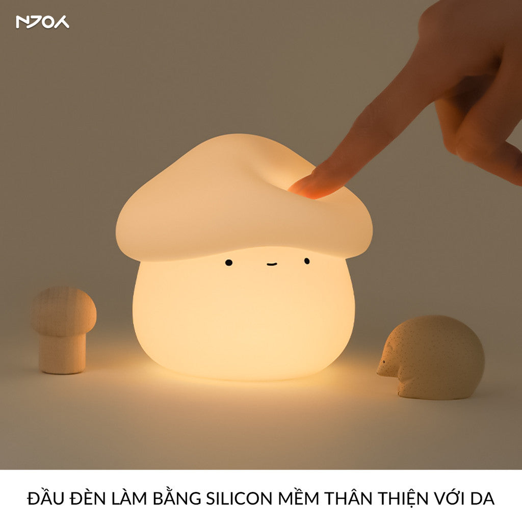 Đèn Ngủ Decor Cảm Ứng Squishy Siêu Mềm Điều Chỉnh Sáng Hẹn Giờ Trang Trí Bàn Học