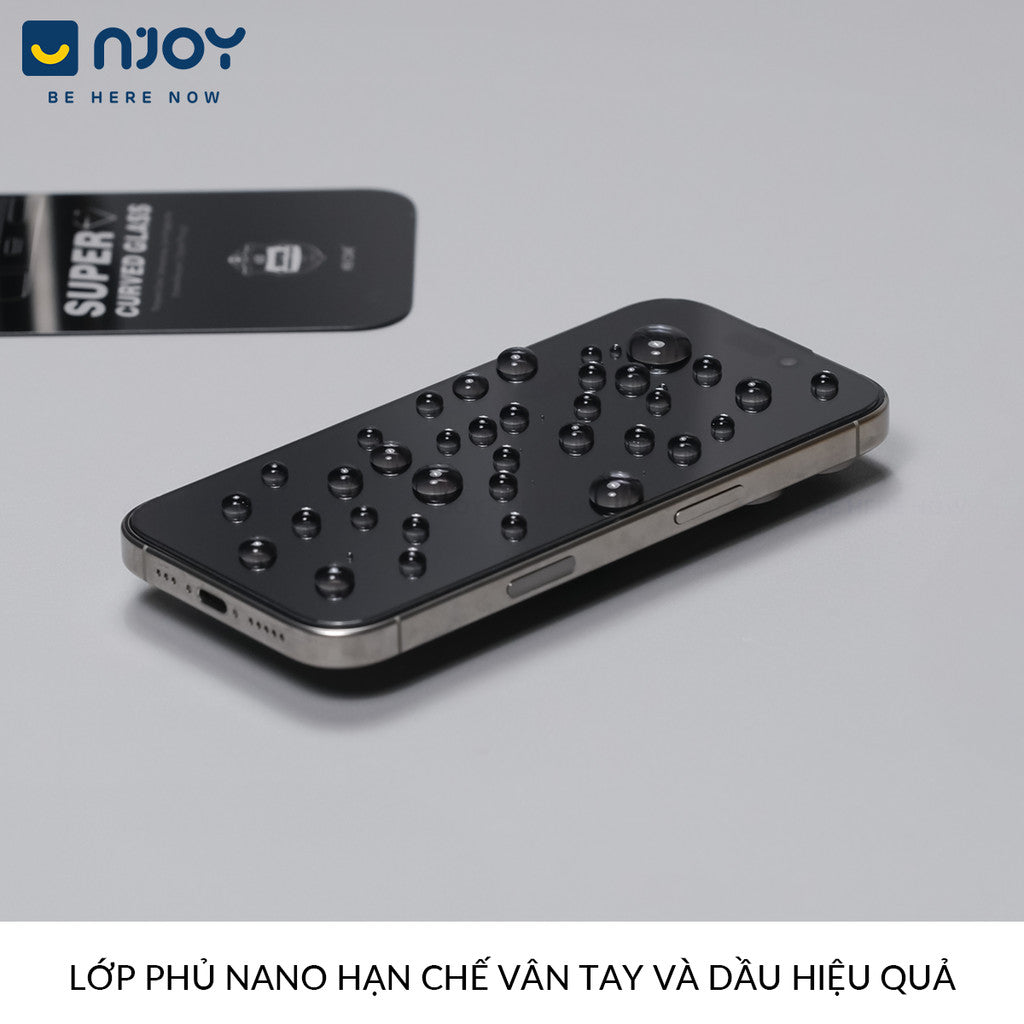 Kính Cường Lực Trong Suốt Không Viền Đen Wekome Có Lưới Loa Cho Điện Thoại iPhone 16 Pro Max 15 14
