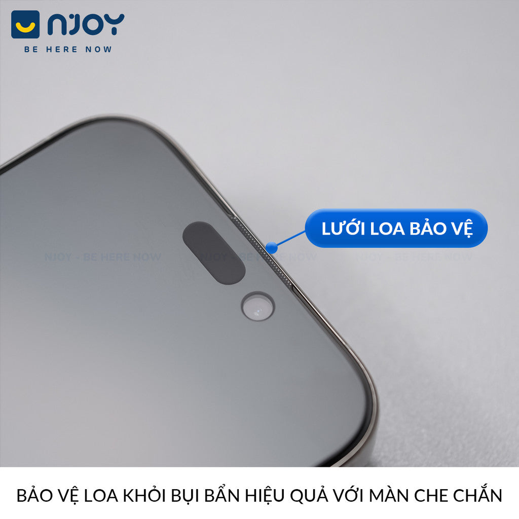 Kính Cường Lực Tự Dán Chống Trộm Chống Vân Tay Wekome 6D Cho Điện Thoại iPhone 16 Pro Max 15 14