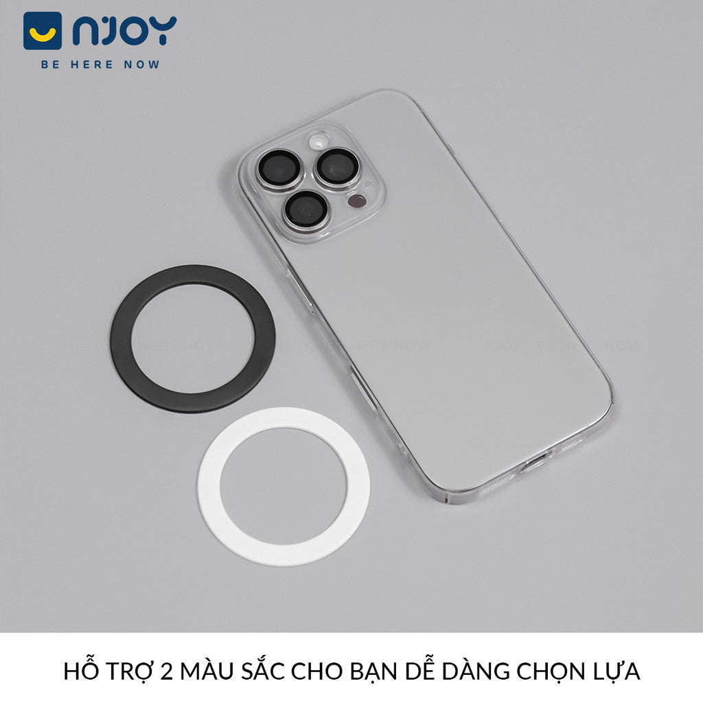 Vòng Nam Châm 3D Hỗ Trợ Sạc Không Dây Từ Tính Cho Điện Thoại iPhone 16 Pro Max 15 14 13 12 11 X Xs