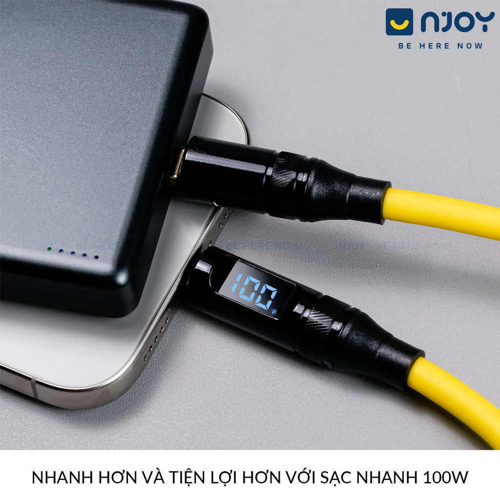 Cáp Sạc Nhanh 100W Type C To Type C Cho Điện Thoại iPhone Samsung Macbook Laptop iPad
