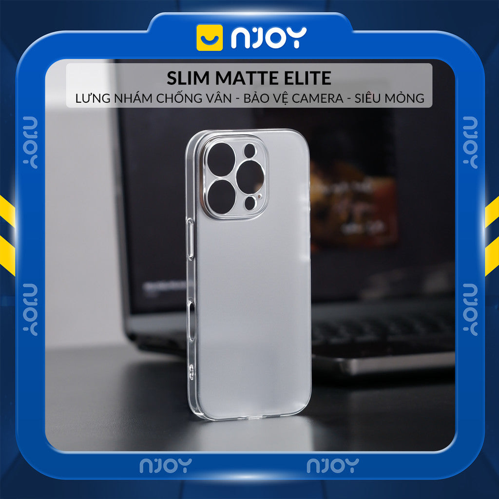 Ốp Siêu Mỏng Nhám Chống Vân Tay Chất Liệu PC Chống Ố Vàng Cho Điện Thoại iPhone 17 Pro Max 16 15 14 13