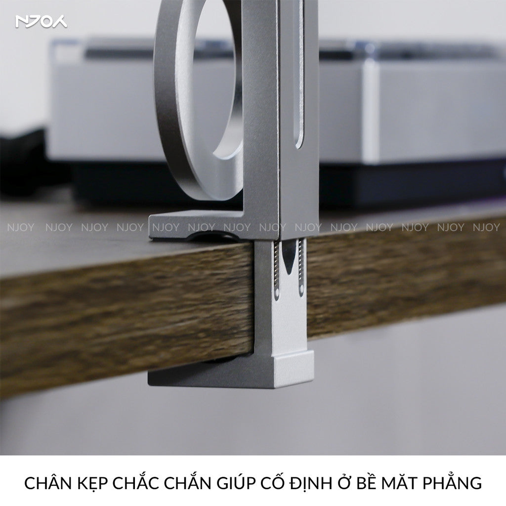 Giá Đỡ Điện Thoại Gắn Bàn Boneruy E01 Hít Từ Tính Điều Chỉnh Độ Cao Hợp Kim Nhôm Cao Cấp Tiện Lợi