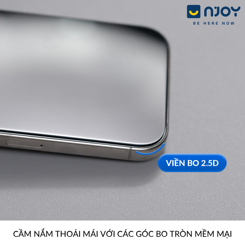 Kính Cường Lực Tự Dán Chống Trộm Anank 2.5D Cao Cấp Cho Điện Thoại iPhone 16 Pro Max 15 14 13