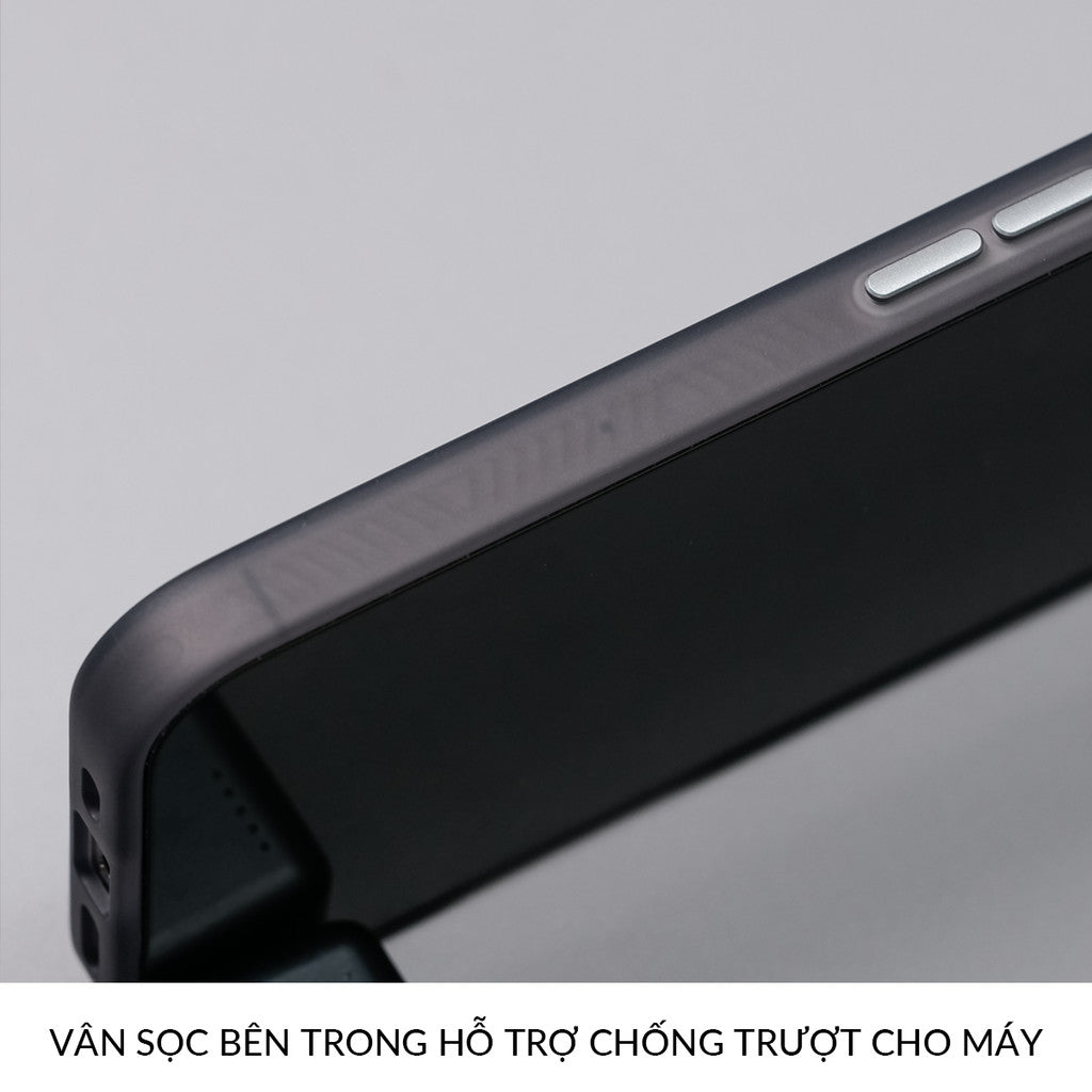 Ốp Nhám Hỗ Trợ Sạc Không Dây Từ Tính Cao Cấp Bảo Vệ Camera Cho Điện Thoại iPhone 16 Pro Max 15 14