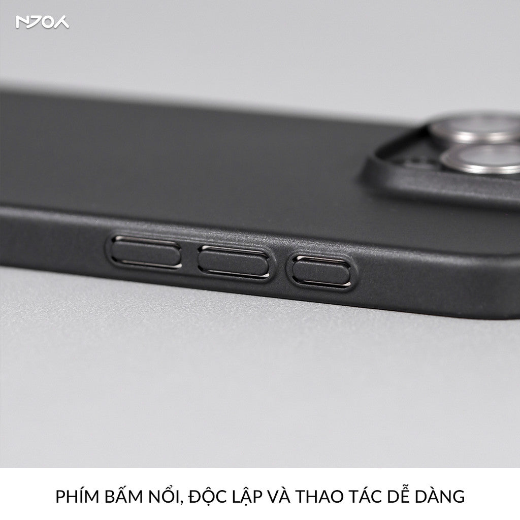 Ốp Nhám Siêu Mỏng Chống Vân Tay Bảo Vệ Camera Cho iPhone 18 Pro Max 17 16 15 14 13 12 11