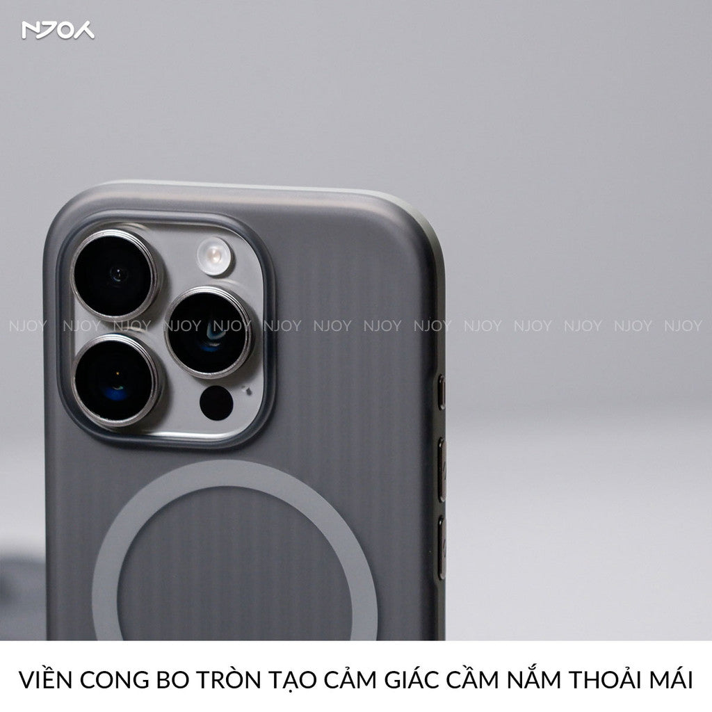 Ốp Magsafe Lưng Nhám Chống Vân Tay Cho Điện Thoại iPhone 17 Pro Max 16 15 14 13