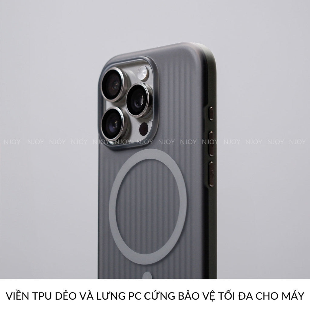 Ốp Magsafe Lưng Nhám Chống Vân Tay Cho Điện Thoại iPhone 17 Pro Max 16 15 14 13