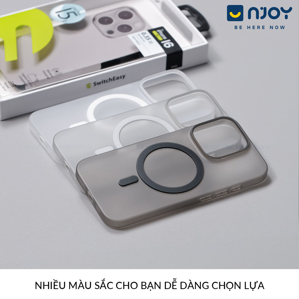 Ốp Nhám Siêu Mỏng SwitchEasy Chống Vân Tay PP Cho iPhone 18 Pro Max 17 16 15