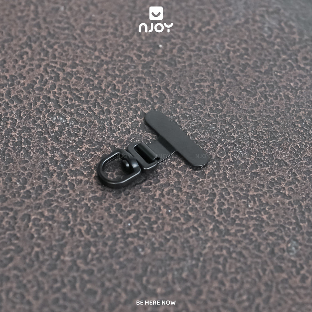 Tag Hợp Kim Mỏng Siêu Nhỏ Gọn Xoay 360 Độ Hỗ Trợ Gắn Cho Dây Đeo Điện Thoại Không Cần Dán