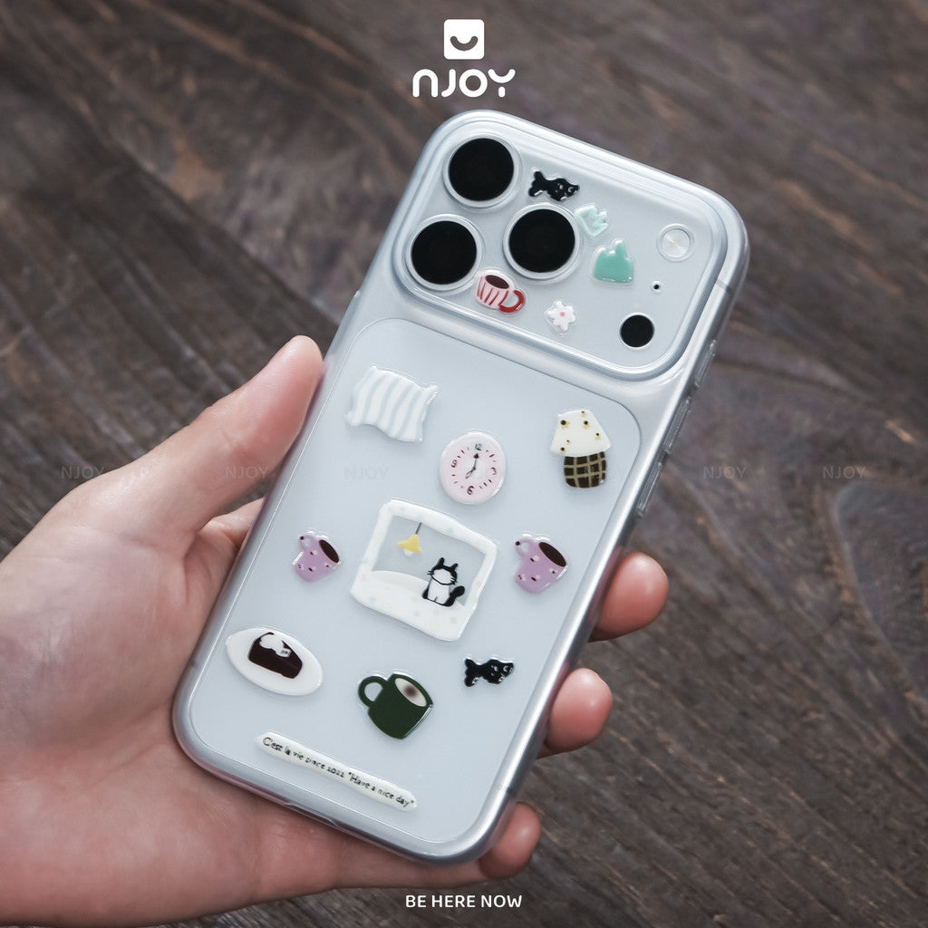 Sticker Nổi 3D Dán Trang Trí Ốp Lưng Điện Thoại iPhone Máy Tính Bảng iPad Laptop Macbook Njoyshop