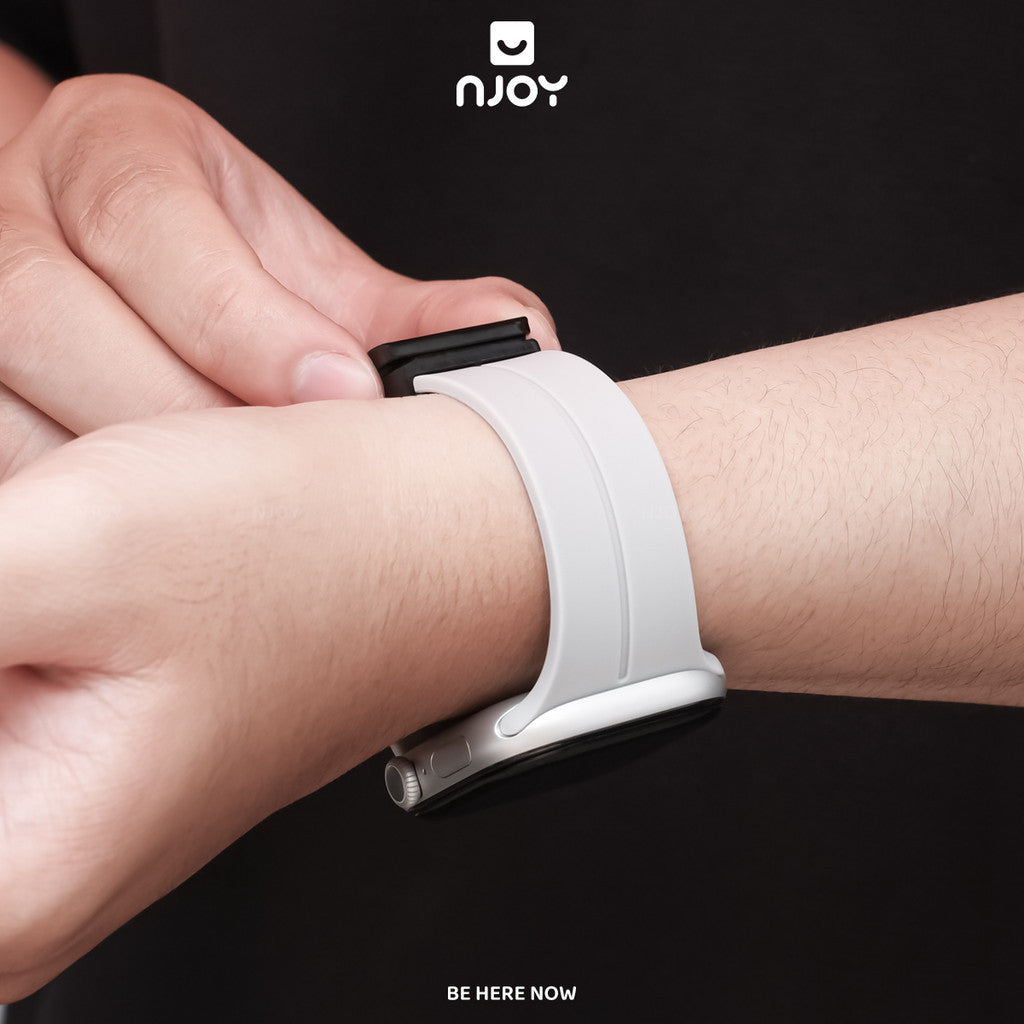 Dây Đeo Silicon Khoá Nam Châm Thay Thế Cho Đồng Hồ Apple Watch Ultra Series S11 10 9 8 7 6 SE 44/45/46/49 38/40/41/42mm