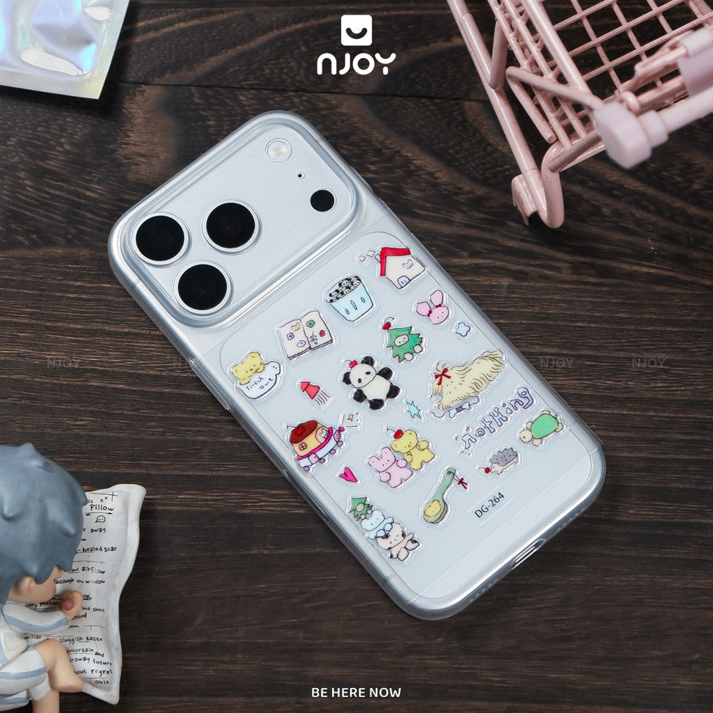 Sticker Nổi 3D Dán Trang Trí Ốp Lưng Điện Thoại iPhone Máy Tính Bảng iPad Laptop Macbook Njoyshop