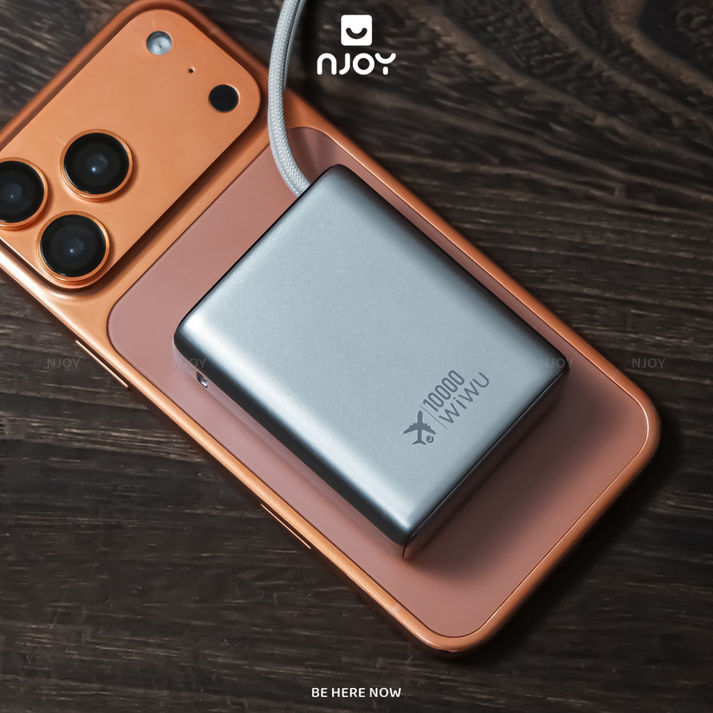 Sạc Dự Phòng 10000mAh Wiwu Plus Sạc Nhanh Pd22.5W Kèm Cáp Sạc Type C iPhone Vỏ Nhôm Nhỏ Gọn Cao Cấp