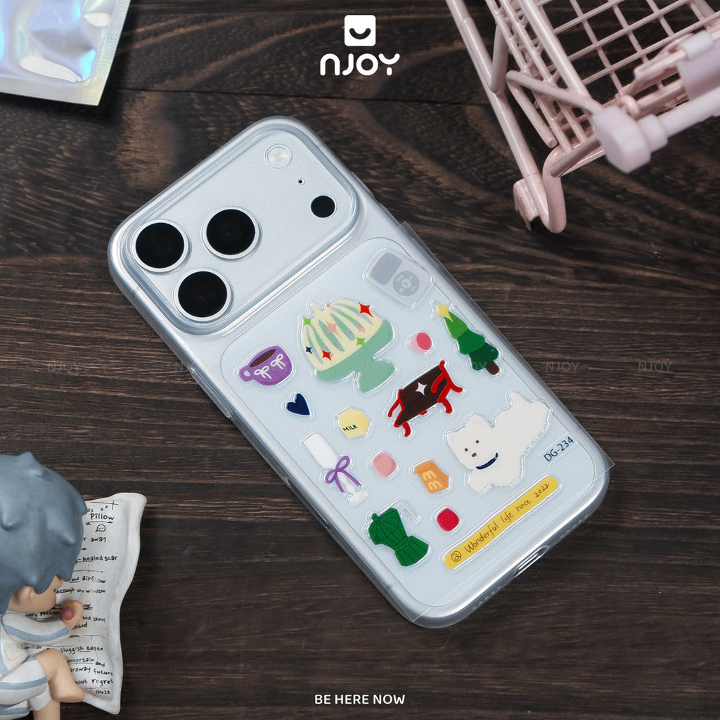 Sticker Nổi 3D Dán Trang Trí Ốp Lưng Điện Thoại iPhone Máy Tính Bảng iPad Laptop Macbook Njoyshop
