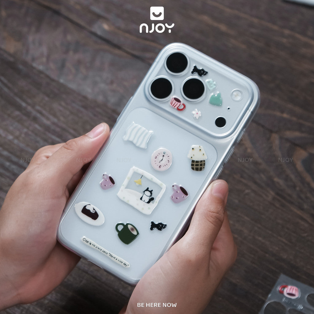 Sticker Nổi 3D Dán Trang Trí Ốp Lưng Điện Thoại iPhone Máy Tính Bảng iPad Laptop Macbook Njoyshop