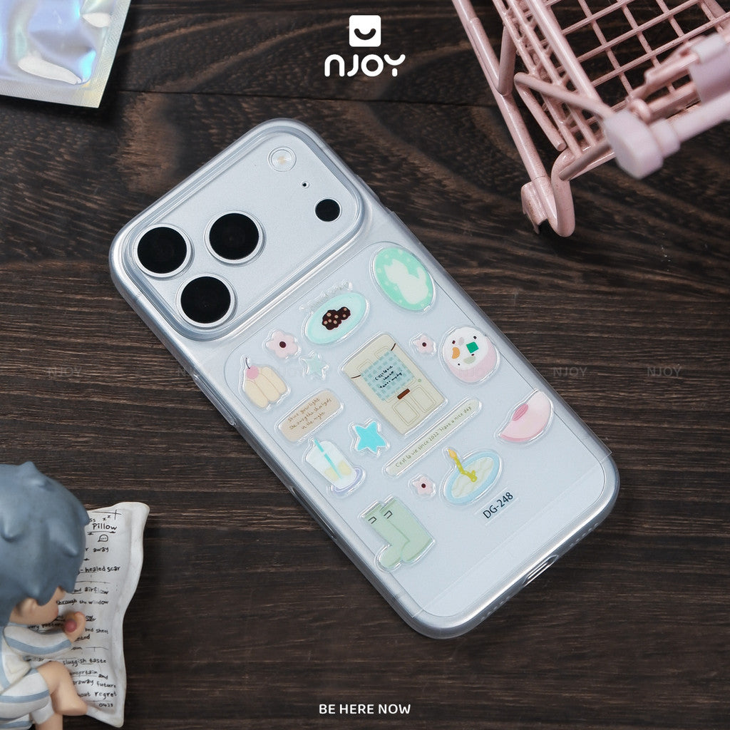Sticker Nổi 3D Dán Trang Trí Ốp Lưng Điện Thoại iPhone Máy Tính Bảng iPad Laptop Macbook Njoyshop